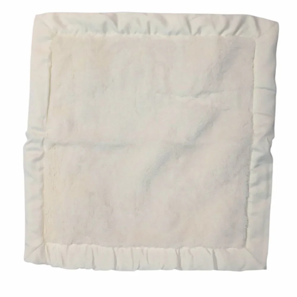 Bearington Baby Collection Cloud Cream Satin Lovey Security Blanket 16